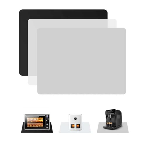 3Pack 30x40cm Silicone Placemats,1.1mm Thick Heat-Resistant Non-Skid Mats for Resin Casting &Table Protection, Food Grade-Black&Gray&Translucent - color: Black&gray&translucent, size: 15.7" x 11.8"