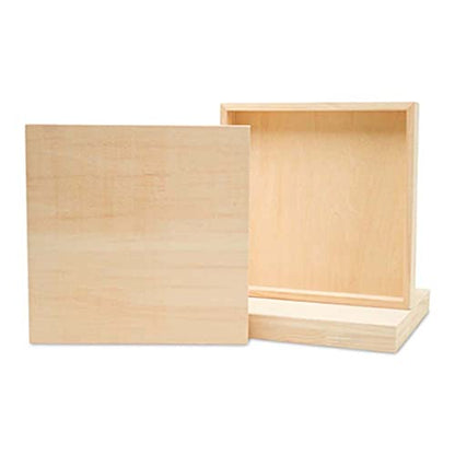 Square Wood Canvas 16 x 16 x 1-1/2-inch, Pack of 4 Unfinished Wood Frames, Blank Wood Signs for Crafts & Home Decor, by Woodpeckers - size: 16 x 16 x 1-1/2 inch