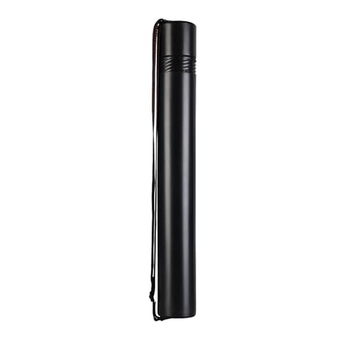 Telescoping Poster Tube Extendable with Strap, Telescoping Art Transport for Document Drawing Extendable Carrying Strap - color: Black