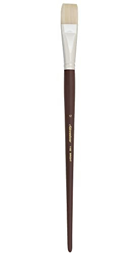 Silver Brush 1102-12 Silverstone Excellent Long Handle Hog Bristle Brush, Bright, Size 12 - size: Size 12