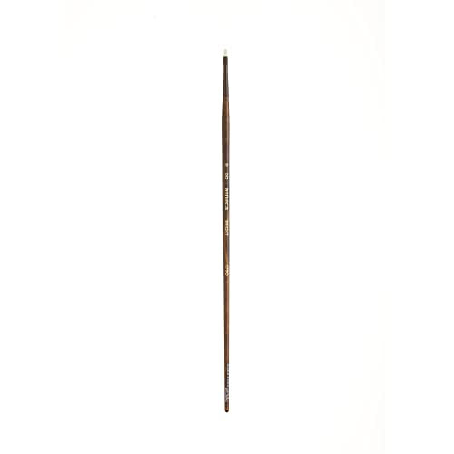 Seneca Artist Brushes by Willow Wolfe, Professional Synthetic Bristle Paint Brush for Acrylic, Oil and Water Mixable Oil, Series 1700, 00 Bright - size: 00