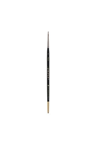 New York Central Oasis Synthetic Brush - Round #2 - Handmade in Germany, Professional Watercolor Brushes with Ergonomic Handle, Soft, Absorbent Bristles for Artists - size: Round #2