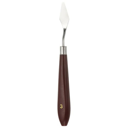 HARFINGTON Palette Knife Painting Tool 1.46" x 0.63" Stainless Steel Art Spatula Pallet Knives Scrapers Tools with Plastic Handle for Acrylic Oil Canvas Mixing Spreading, Red/Silver - size: 1.46" x 0.63"