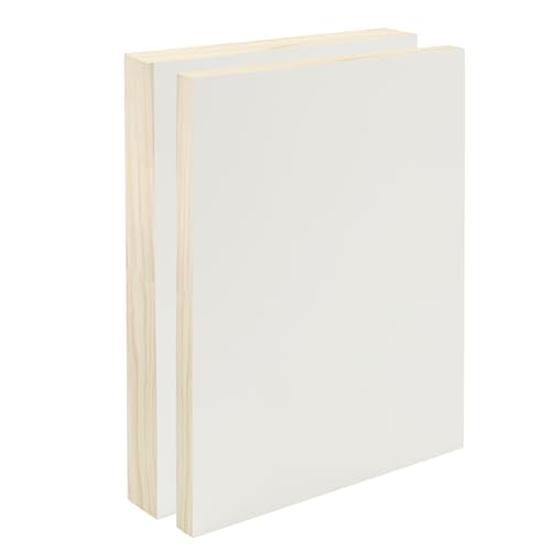 Da Vinci Pro Medium Textured Gesso Panel -11x14-7/8" Depth Wood Panel for Painting - Accepts Mediums Like Canvas - for Oils, Acrylics, Mixed Media, Pastels & Drawing Sticks - size: 11x14"