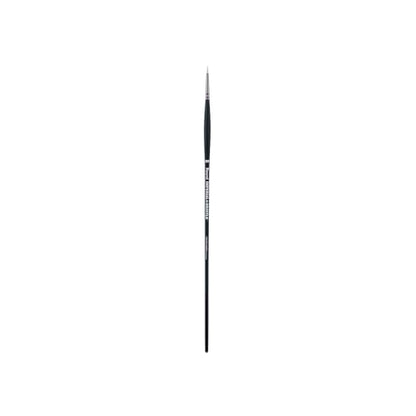 Creative Mark Imperial Professional Chungking Hog Bristle Brush - Round # 2x0, Handmade Long Handle Oil Paint Brushes for Artists, Nickel-Plated Brass Ferrules, Stiff Yet Soft Natural Bristles - size: #00