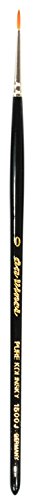 da Vinci Watercolor Series 1500J Paint Brush, Round Kolinsky Red Sable with Black Handle, Size 0 - size: Size 0, style: Italian Sized Kolinsky Round