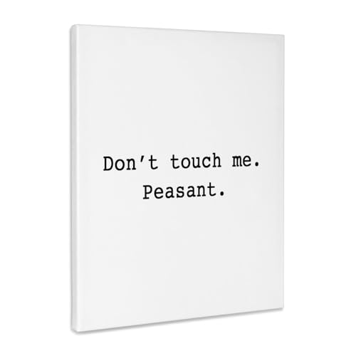 3dRose Dont Touch Me Peasant Museum Grade Canvas Wrap 8x10 - size: 8"L x 10"W