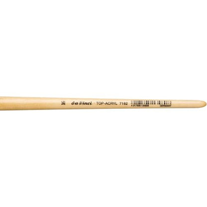 da Vinci Oil & Acrylic Series 7182 Top Acryl Paint Brush, Bright White Synthetic with Long Natural Polished Handle, Size 16 (7182-16) - size: Size 16, style: Bright White Long