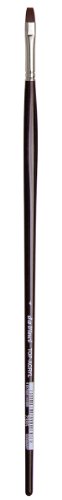 da Vinci Oil & Acrylic Series 7385 Top Acryl Paint Brush, Bright Red/Brown Synthetic with Long Ergonomic Handle, Size 4 (7385-04) - size: Size 4, style: Bright Brown Long