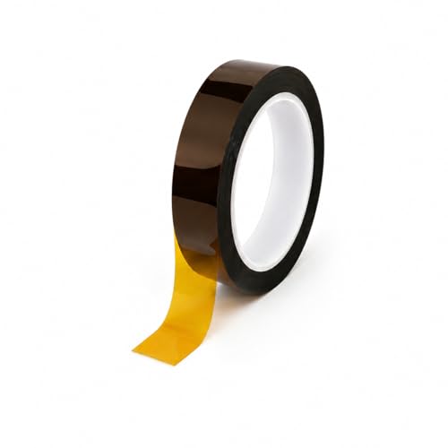 Tapes Master 1" x 36 Yds 1 Mil Kapton Tape - Polyimide High Temperature Heat Rresistant Tape with Silicone Adhesive - No Residue - color: 1" x 36 Yds, size: 1 Mil