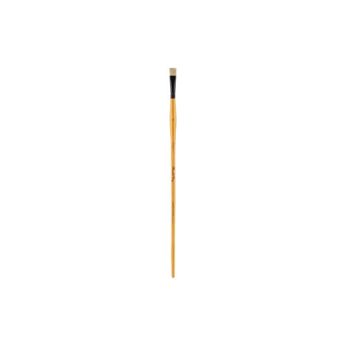 Creative Mark Mimik Hog Professional Synthetic Hog Bristle Paint Brush - Versatile Alternative to Natural Hog Hair Paint Brushes for Oil Painting, Acrylics, Inks, Dyes, Gouache, Watercolors & More - size: Bright # 4