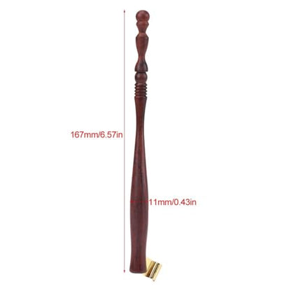 Wood Dip Pen Nib Holder with Metal Flange Oblique Ergonomic Handle for Calligraphy, Lettering & Sketching, Fits Most Standard Nibs