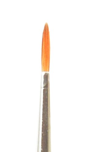 da Vinci Watercolor Series 1500J Paint Brush, Round Kolinsky Red Sable with Black Handle, Size 0 - size: Size 0, style: Italian Sized Kolinsky Round