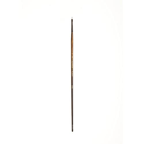 Willow Wolfe Seneca Series 1700 Filbert Brush Size 00 – Premium Vegan Synthetic Paintbrush for Acrylic, Oil & Water-Mixable Oils - size: 00