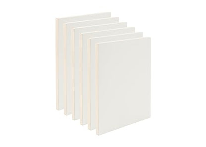 Da Vinci Pro Resist-Grip Coarse Textured Gesso Board, 8x8-6 Pack, 3/4" Depth Art Boards for Painting, White Acrylic Polymer with Quartz Sand, Warp-Resistant Cradled and Sealed MDF Panel