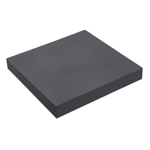 HARFINGTON Rubber Bench Block 4"x4"x0.6" Black Rubber Stamping Block Square Anti Vibration Pads for Jewelry Making Hammering Shaping Chasing Flattening Metals - size: 4"x4"x0.6"