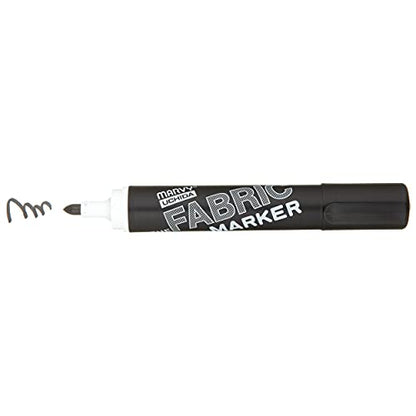 UCHIDA 622-C-1 Marvy Broad Point Fabric Marker, Black (Pack of 2) - size: 1 Count (Pack of 2)