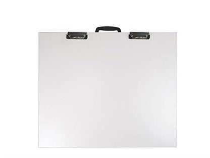 Martin Universal Design 23" x 31" Portable Art/Drawing Studio with Feet and Clips, White Melamine, 1 Each (U-SS2331B) - size: 23" x 31"