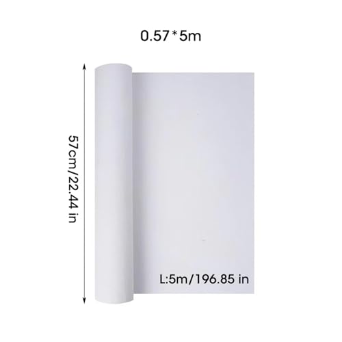 5M/Roll Cotton Canvas Roll,White Blank Specialized Suitable for Oil Painting, Pigments(0.57x5m) - size: 0.57x5m