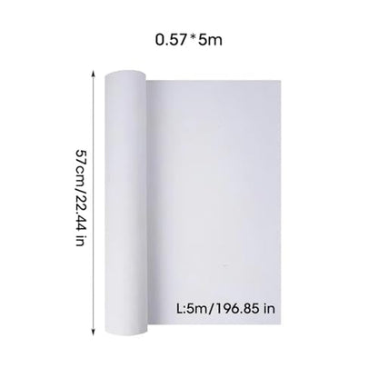 5M/Roll Cotton Canvas Roll,White Blank Specialized Suitable for Oil Painting, Pigments(0.57x5m) - size: 0.57x5m