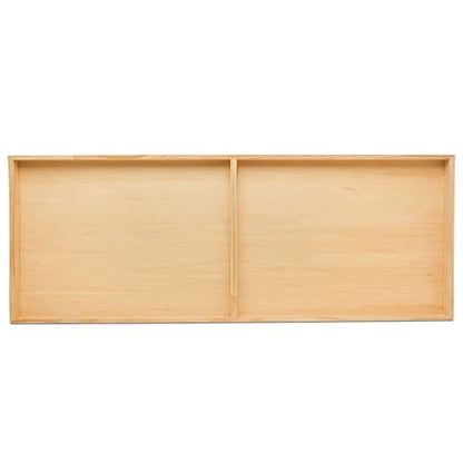 Narrow Wood Canvas 12 x 36 x 1-1/2-inch, Pack of 4 Wood Sign Blanks with Frame for Panoramic Style Photo Display, by Woodpeckers - size: 12 x 36 x 1-1/2 inch