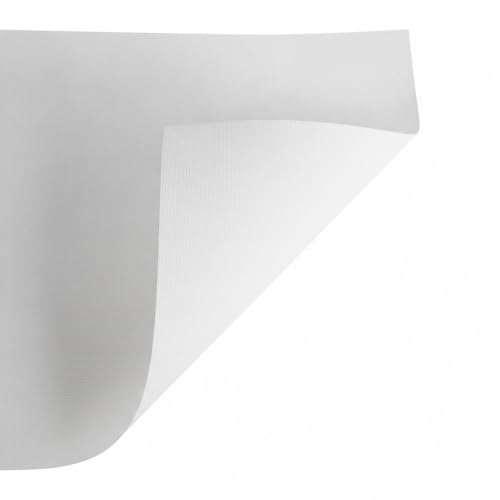 Cotton Canvas Sheets Pre-Primed for Acrylic and Oil Painting White Art Surface (1 PC) - size: 18.5 x 18.5 x 0.08 in