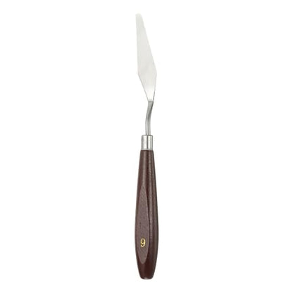 HARFINGTON Palette Knife Painting Tool 2.64 x 0.63 Stainless Steel Art Spatula Pallet Knives Scrapers Tools with Beech Wood Handle for Acrylic Oil Canvas Mixing Spreading, Red/Silver - size: 2.64" x 0.63"