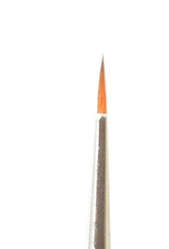 da Vinci Watercolor Series 1500J Paint Brush, Round Kolinsky Red Sable with Black Handle, Size 2/0 - size: Size 2/0, style: Italian Sized Kolinsky Round