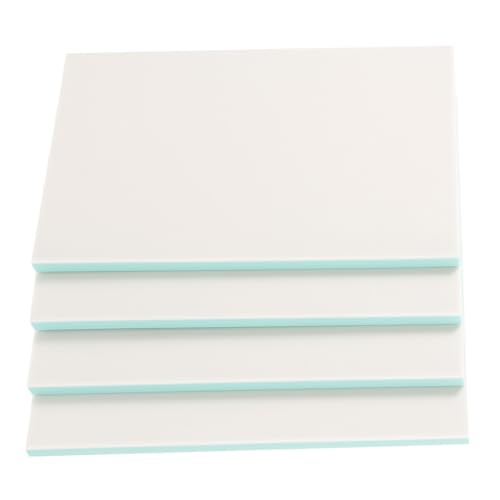Veemoon 4pcs Rubber Carving Blocks Set Flexible Rubber Bricks for DIY Crafting Stamp Making and Printmaking Supplies