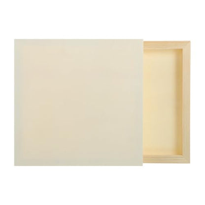 MECCANIXITY 2 Pack Wood Canvas Boards, 8x8 Inch Art Canvases Square Unfinished Wood Panel for Painting, Crafts, DIY Projects, Pouring Art - size: 8x8 Inch