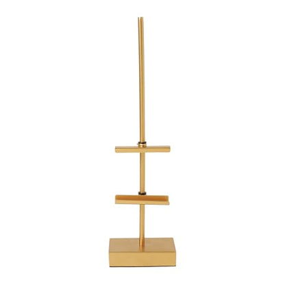 Studio Decor 18" Gold Steel Adjustable Tabletop Easel - Decorative Stand for Pictures, Frames, Books, Cards, Plates - 1 Pack