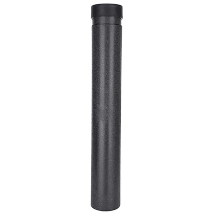 Telescopic Drawing Tube Plastic Storage Case with Flip Cover for Posters Maps Documents Art Supplies (Black) - color: Black