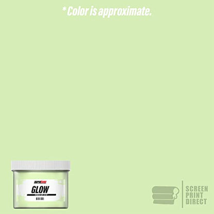 Rapid Cure® Screen Printing Ink Glow in The Dark (Quart - 32oz.) - Plastisol Ink for Screen Printing, Fast Curing Fabric Paint - Screen Print Direct®, USA Made - color: Glow, size: 32 fl oz