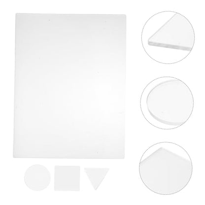 SAFIGLE 4pcs Gel Printing Plate Set for Art Printing and Printmaking, 8mm Reusable Gel Press Plates for Mixed Media, Scrapbooking, and Crafting Supplies