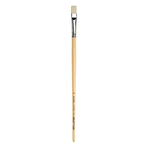 da Vinci Oil & Acrylic Series 7182 Top Acryl Paint Brush, Bright White Synthetic with Long Natural Polished Handle, Size 14 (7182-14) - size: Size 14, style: Bright White Long