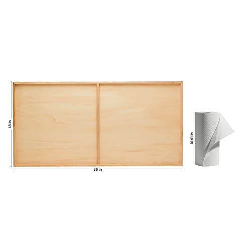 Birch Painting Panel 18 x 36 x 3/4-inch, Large Wood Canvas Boards for Painting, Blank Sign for Wall Art Sets, by Woodpeckers - size: 18 x 36