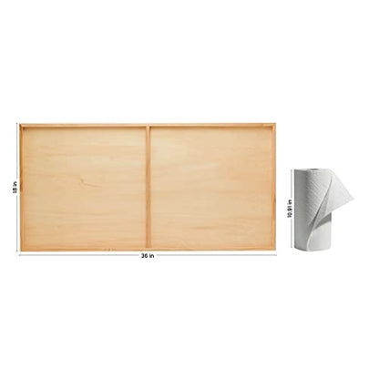 Birch Painting Panel 18 x 36 x 3/4-inch, Large Wood Canvas Boards for Painting, Blank Sign for Wall Art Sets, by Woodpeckers - size: 18 x 36