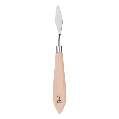 HARFINGTON Palette Knife Painting Tool 7.09" Stainless Steel Blade Spatula Painting Pallet Knife Wood Handle for Oil Acrylic Canvas Color Mixing - size: 13mmx180mm