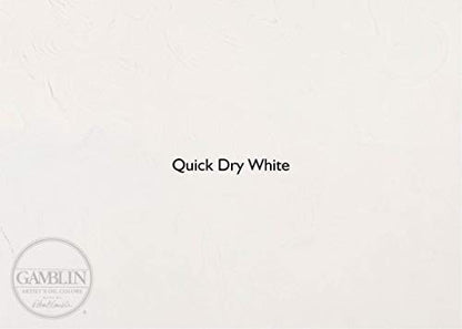 Gamblin Artist Oil Paint Set For Professionals - Quick Dry White - 150ml Tubes - 2 Pack - color: Quick Dry White, size: 5.05 Fl Oz (Pack of 2)