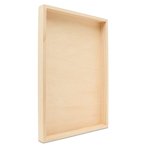 Birch Painting Panel 13 x 19 x 1-1/2-inch, Pack of 4 Wood Canvas Boards for Painting, Blank Signs for Crafts, by Woodpeckers - size: 13 x 19 x 1-1/2 inch