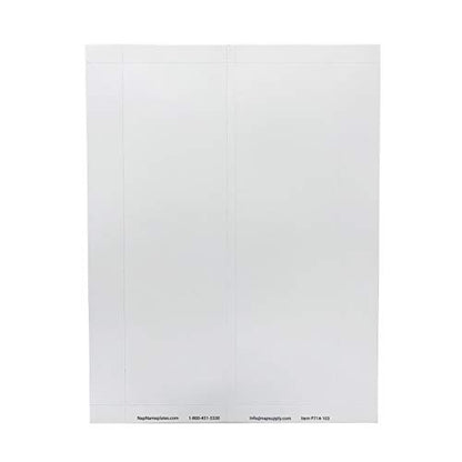 Perforated Paper Nameplate Inserts, Pack of 20 (10" x 3") - color: White, size: 10" x 3"