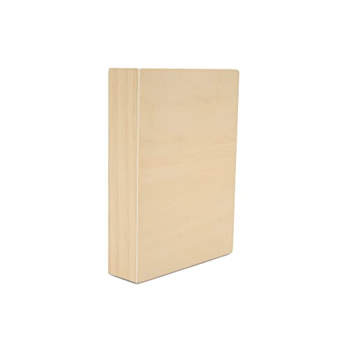 Painting Panels 5x7 x 1-1/2-inch, Pack of 4 Blank Wooden Signs for Crafts, Rectangular Wood Cradled Panels for Home Decor, by Woodpeckers - size: 5 x 7 x 1-1/2 inch
