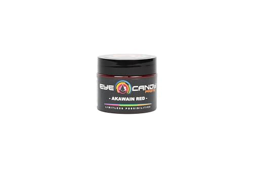 Eye Candy Resin Pigment Paste – Highly Pigmented Epoxy Color, 2 oz, Solid Non-Metallic, Mixable for Custom Shades (Akawain Red) - color: Akawain Red