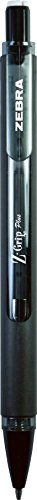 Zebra Pen Z-Grip Plus Mechanical Pencil, 0.7mm, with Lead and Erasers, Assorted Barrel Colors, Blue, Pink, Black, 3-Pack
