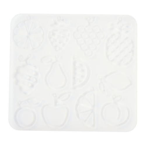 1PC Fruit Shape Pendant Silicone Molds Summer Style Resin Epoxy Casting Molds for Earring Necklace Keychain Charms Pendants Jewelry Making DIY Gem Cabochon Craft Supplies White 110x120x4mm - color: White-17