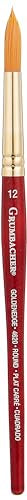 Grumbacher Goldenedge Golden Toray Round Watercolor Brush, Synthetic Bristles, Size 12 (4620.12) - size: 12