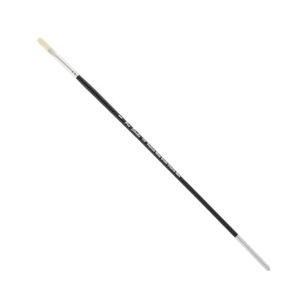 Creative Mark Pro Stroke Premium White Chungking Hog Bristle Artist Paint Brush - Flat # 1 - Natural Bristle Brush w/Great Control Suitable for Oils, Watercolors, Acrylics, Alkyds, Caseins - size: 1
