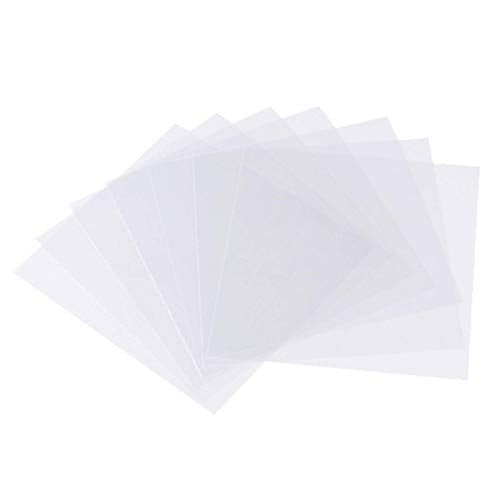BANLTRE 10 Pieces 10 mil Transparency Blank Template Material Stencils Mylar for Cutting Paper Clear Sheet 12 × 12 inch (10-10 mil) - size: 10-10 mil