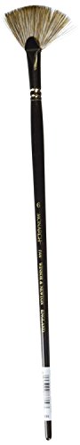Winsor & Newton Monarch Fan Long Handle Brush, 6,Brown - size: #6, style: Fan
