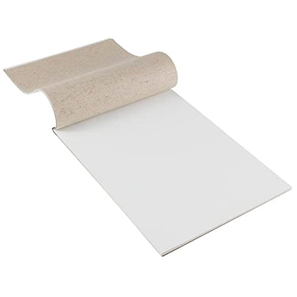 Centurion Acrylic Primed White Linen Canvas Sheet Pad, 12" x 16" 11oz Weight, Tape-Bound for Acrylics, Alkyds, Water-Mixable Oils - size: 12" x 16"